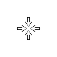 Obraz premium Minimize icon design with white background stock illustration