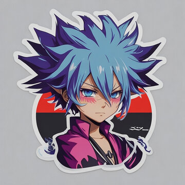 Rikuna,illustration,anime,stiker,full colour,anime,2D