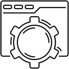 Website Setting Outline Icon