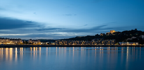 Dover plaża nocą