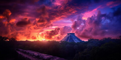 Fototapeta premium Pyramid of Kukulkan