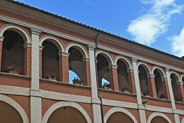 Perugia, i chiostri del palazzo diocesano - Umbria	
