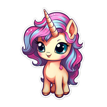 A little unicorn cute sticker