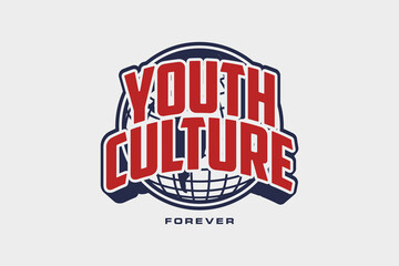 Creative streetwear us city typography concept vector graphic template design	