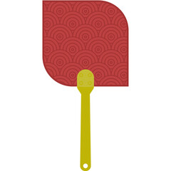 Aesthetic Manual Handle Hand Fan Chuseok Circle Style Collection