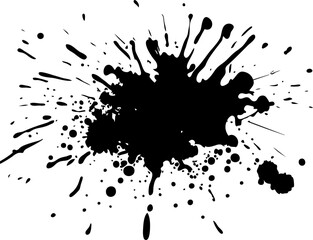 Paint splash,Ink splatter, Paint streak blob, vector illustration