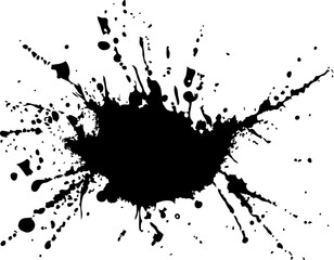 Paint splash,Ink splatter, Paint streak blob, vector illustration