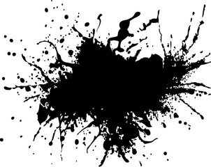 Paint splash,Ink splatter, Paint streak blob, vector illustration