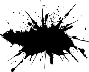 Paint splash,Ink splatter, Paint streak blob, vector illustration