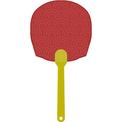 Aesthetic Manual Handle Hand Fan Chuseok Circle Style Collection