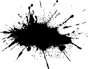 Paint splash,Ink splatter, Paint streak blob, vector illustration