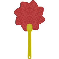Aesthetic Manual Handle Hand Fan Chuseok Circle Style Collection