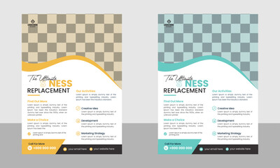Corporate Modern Business Flyer Template ,Creative Modern Business Multipurpose Brochure Template Design, VectorTemplate Design In A4 Size.
