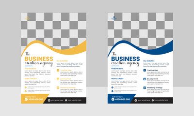 Corporate Modern Business Flyer Template ,Creative Modern Business Multipurpose Brochure Template Design, VectorTemplate Design In A4 Size.
