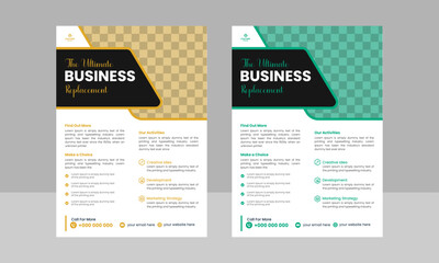 Corporate Modern Business Flyer Template ,Creative Modern Business Multipurpose Brochure Template Design, VectorTemplate Design In A4 Size.
