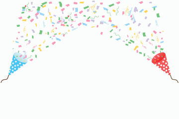 celebration particle vector, isolated confetti, explosion, firecracker, celebration.