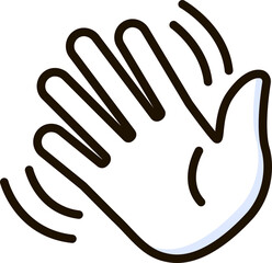 waving hand icon emoji sticker