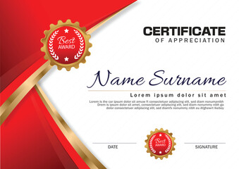 certificate of template