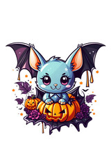  bat kawaii halloween graphics