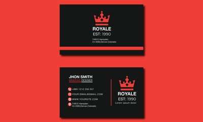 Royal card design template