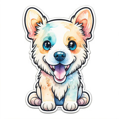 CAVAPOO watercolor portrait painting illustrated dog puppy isolated on transparent white background