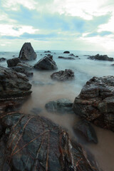 Cloudy Sunrise Pantai Kemasik, Terengganu, Malaysia