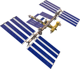 iss international space station high detailed - obrazy, fototapety, plakaty