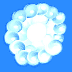 Illustration of an ice flower