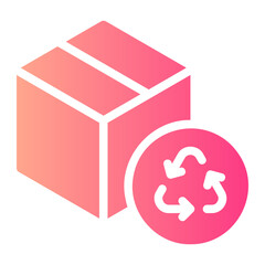 cardboard gradient icon