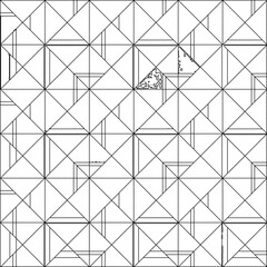  Stylish texture with figures from lines.Abstract geometric black and white pattern for web page, textures, card, poster, fabric, textile. Monochrome graphic repeating design. 