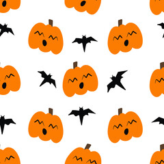 halloween seamless pattern