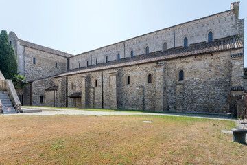 Fototapeta na wymiar Basilica north side, Aquileia, Italy