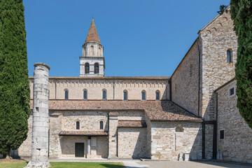 Fototapeta na wymiar Basilica south side, Aquileia, Italy