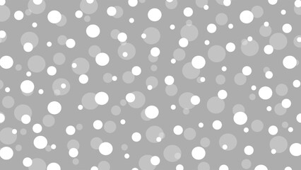Grey seamless pattern with white drops
