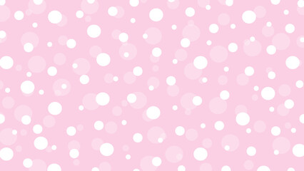 Pink seamless pattern with white drops