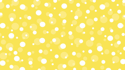 Yellow seamless pattern with white drops
