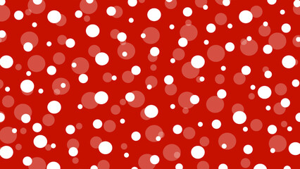 Red seamless pattern with white drops