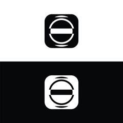 Obraz premium Black and white circle vector logo template design . Circle vector logo template design