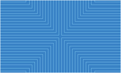 Positive blue abstract maze pattern vector