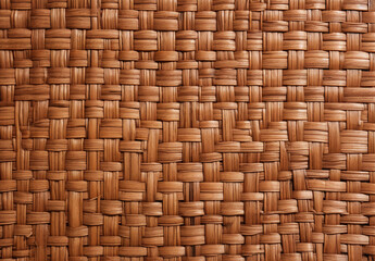 A Macro Shot of Bamboo Weaving