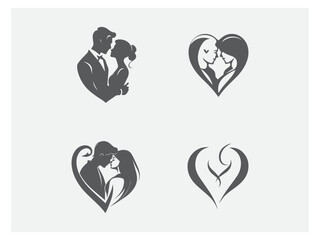 dating logo design, vector and illustration, 