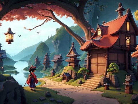 haunted house in the forest