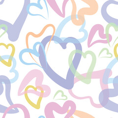 Obraz premium Abstract background, transparent delicate pink heart. Background for creativity.