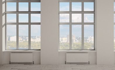 Modern office Cabinet.  3D rendering.   Meeting room