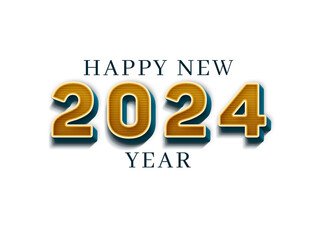 Happy new year text retro style