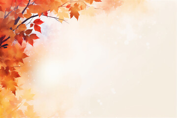 Obraz premium Abstract natural autumn background with copy space