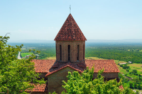 Old Christian church near Qakh city.Kurmukhi Church of St. George n the north of Azerbaijan. XII - XIII centuries