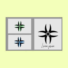 Business logo with simple template