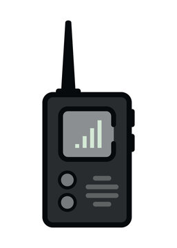 walkie talkie simple vector icon isolated on white background