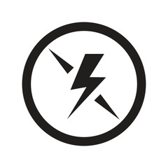 Thunder Lightening Icon Vector, Electric Power Vector, Energy Bolt Symbol, Flash Electric Lightening Sign, Thunder Strike, Voltage, Powerful Design Elements Vector Illustration
